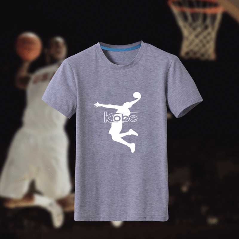 Men's Kobe Bryant Fresh Logo Gray Short Sleeve T-Shirt FengYun,We sell and wholesale Men's Kobe Bryant Fresh Logo Gray Short Sleeve T-Shirt FengYun on line form chian!